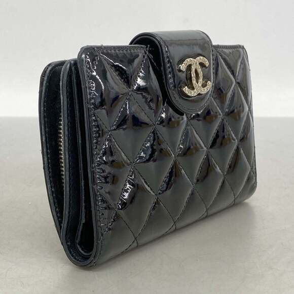 CHANEL Black Leather Wallet